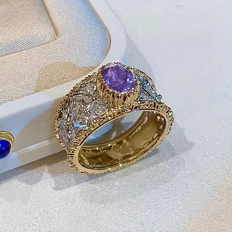 Anillo circular sencillo para mujer de 14 g - Diseño minimalista