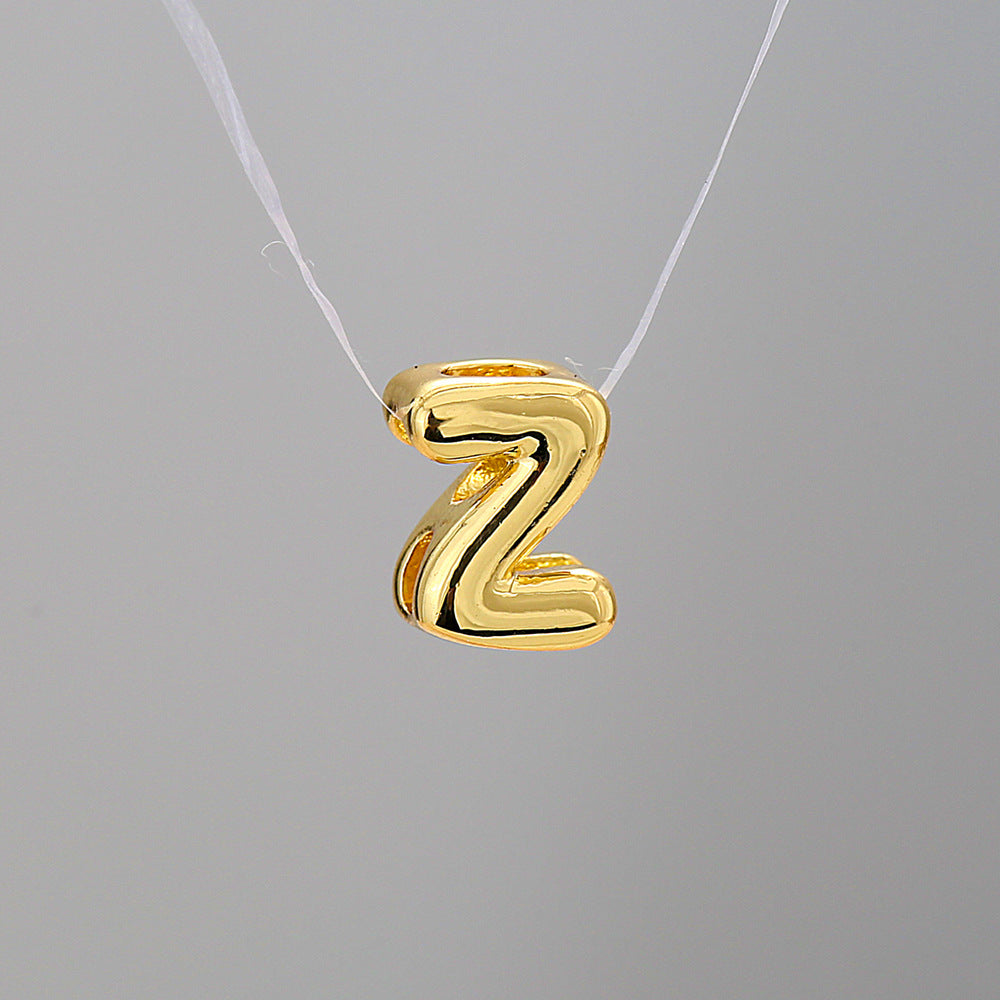 Collier Alphabet Acier Inoxydable 8g - 26 Lettres Personnalisables