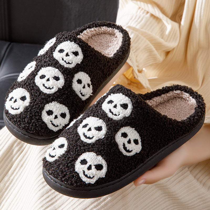 Pantuflas de calabaza de Halloween para mujer: cómodas pantuflas de casa