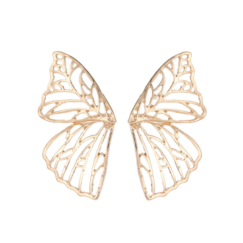 Pendientes de mariposa tallada de 26 g con diseño hueco