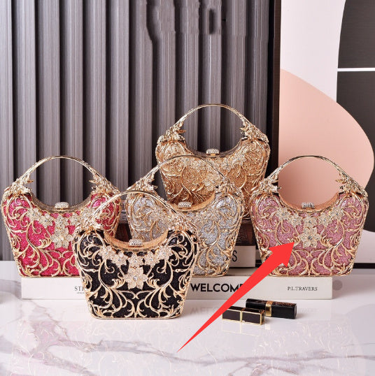 Clutch de noche calado brillante - Bolso de banquete 520 g