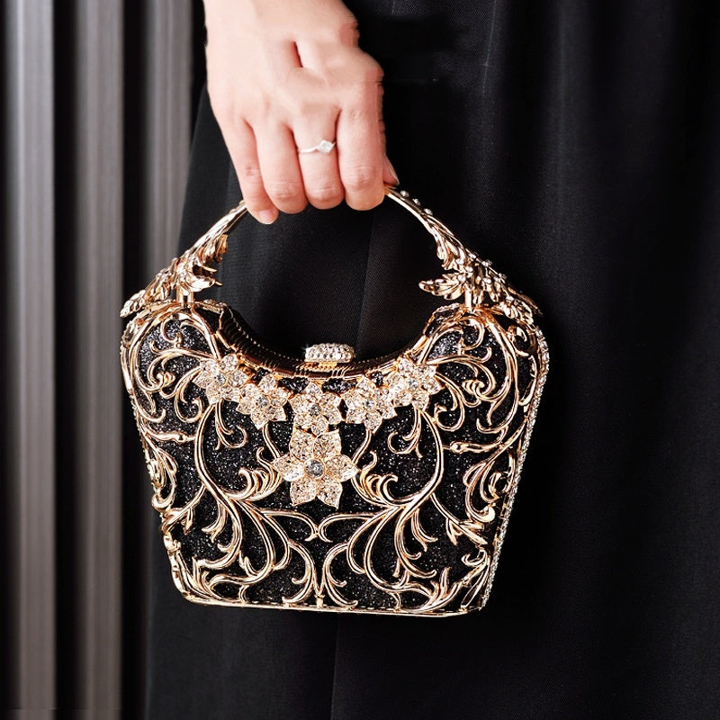 Clutch de noche calado brillante - Bolso de banquete 520 g
