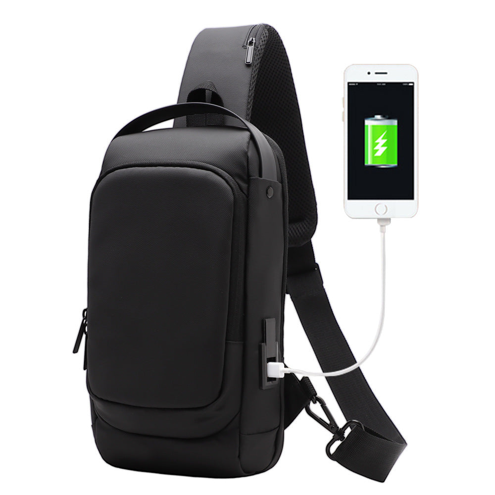 Bolso de hombro con cargador integrado