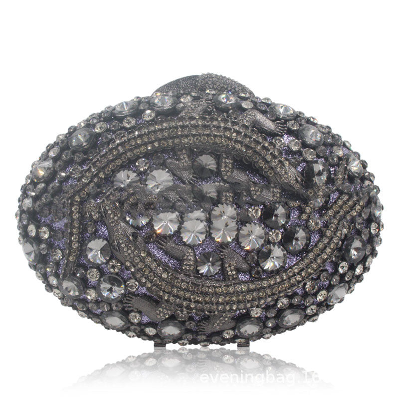 Bolso de mano de noche con diamantes de imitación - Estuche para joyas para mujer