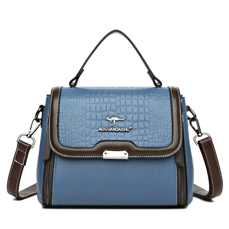 Bolso de hombro cuadrado de PU para mujer, 600 g - Bandolera compacta
