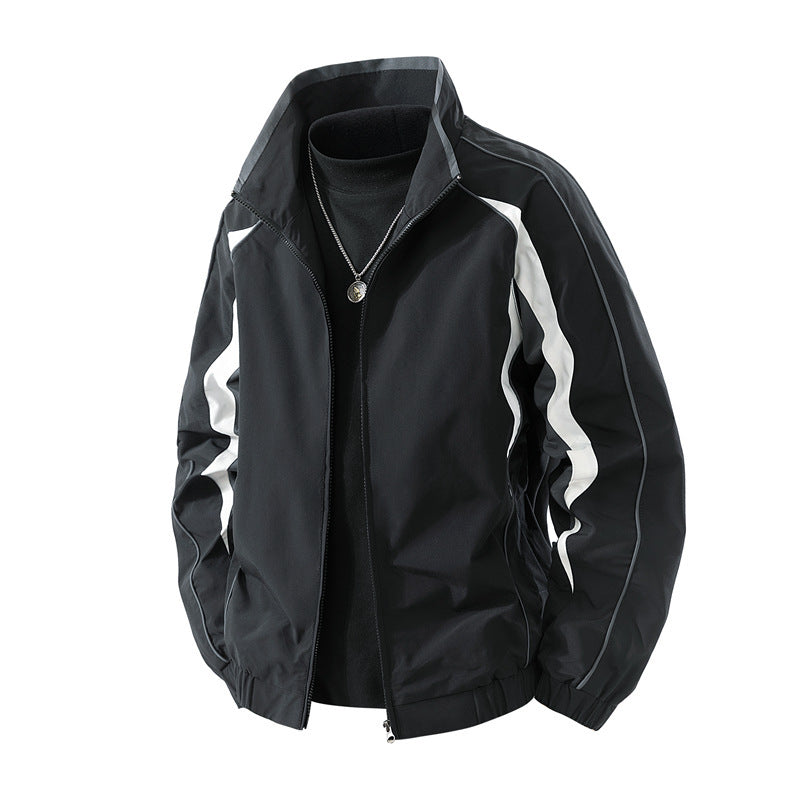 Chaqueta cortavientos informal para hombre - Chaqueta holgada para exteriores