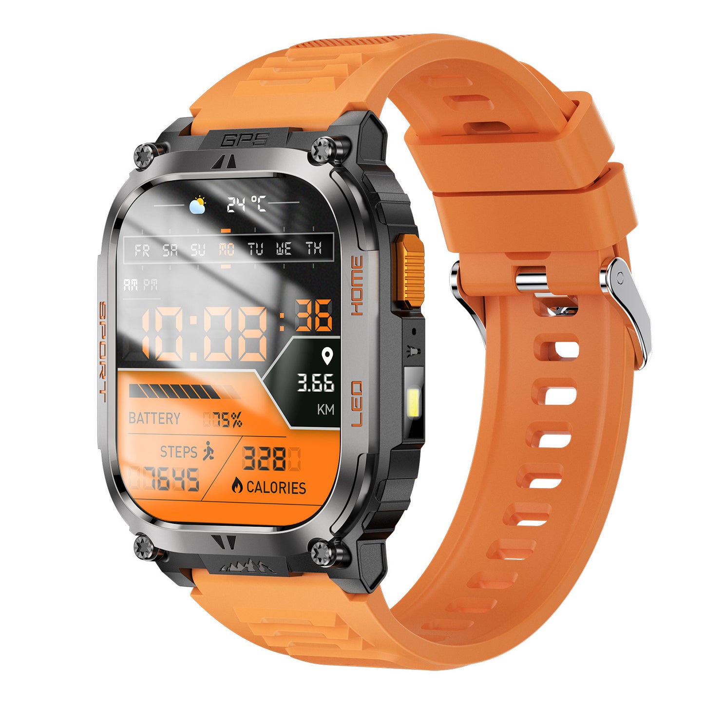 QX18 GPS Connected Bracelet - Sport Health LED Activity Tracking