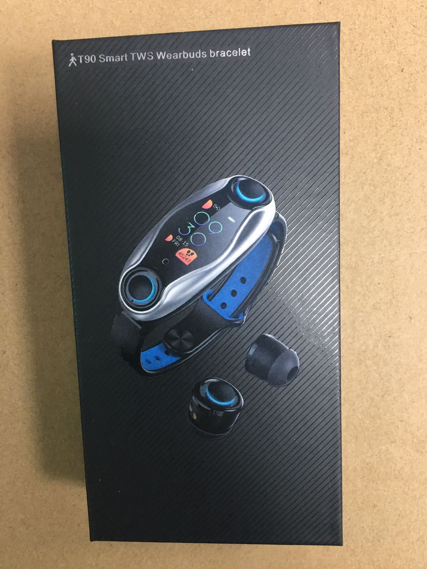 Bluetooth Smart Bracelet with Built-in Earphone - 2-in-1 Smartwatch