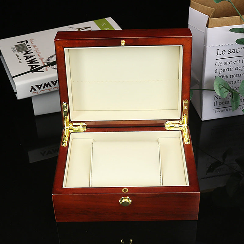 Boîte Rangement Montres Bois Personnalisable - Coffret Bijoux Luxe
