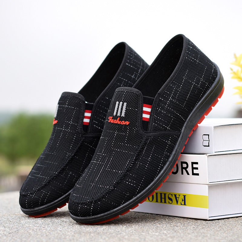 Men's Casual Canvas Shoes - Beijing Style Breathable Comfort