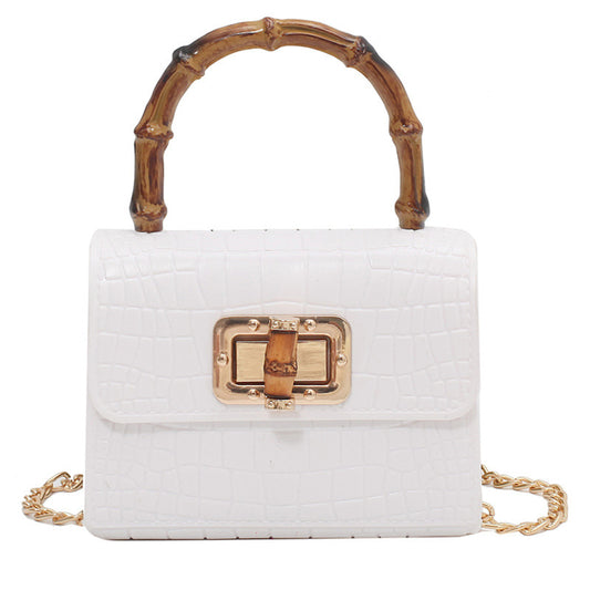 Bolso de mano con cadena para mujer, estilo japonés-coreano - Superficie suave