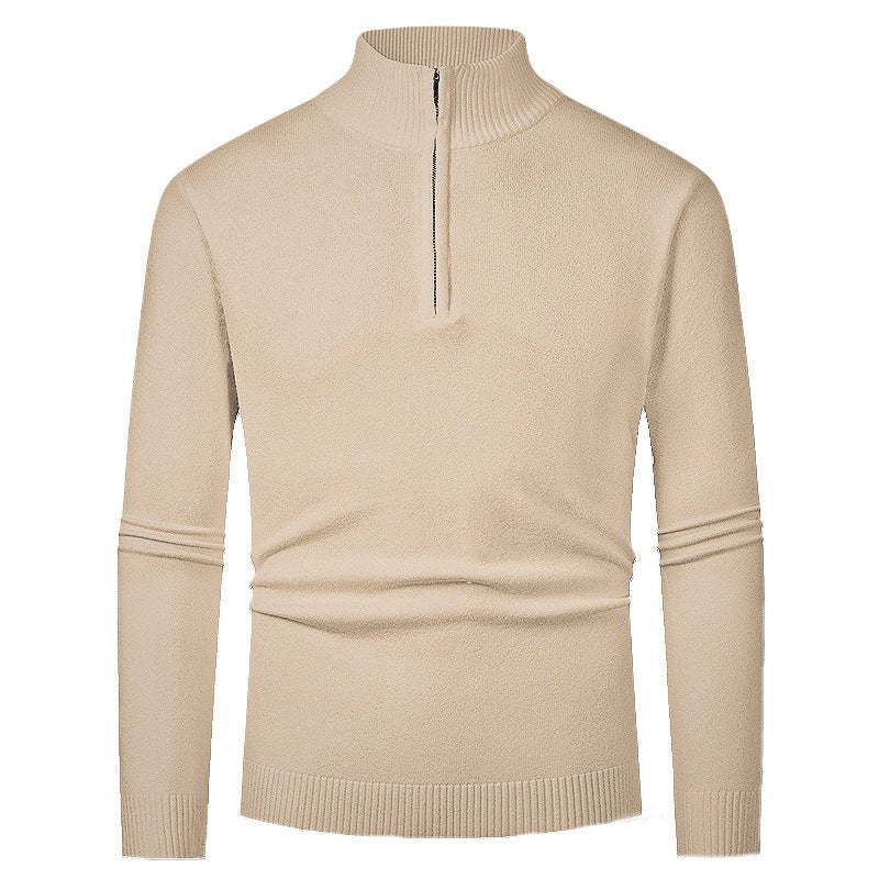 Pull Homme Polo Demi-Zip - Style Fashion Manches Longues