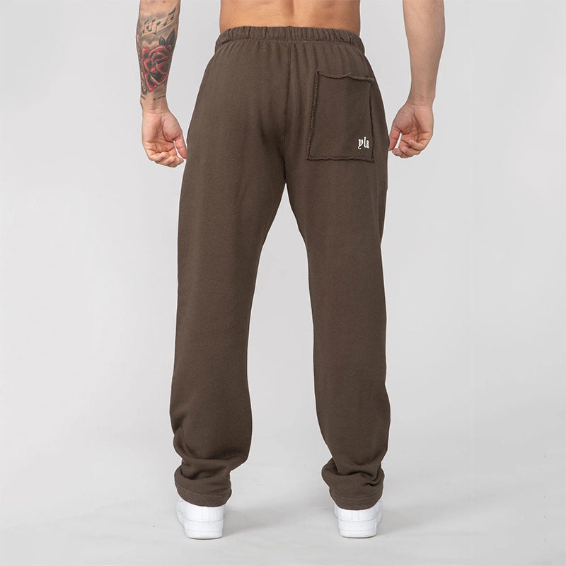 Pantalon Sport Homme Coton - Jogging Large Droit Fitness