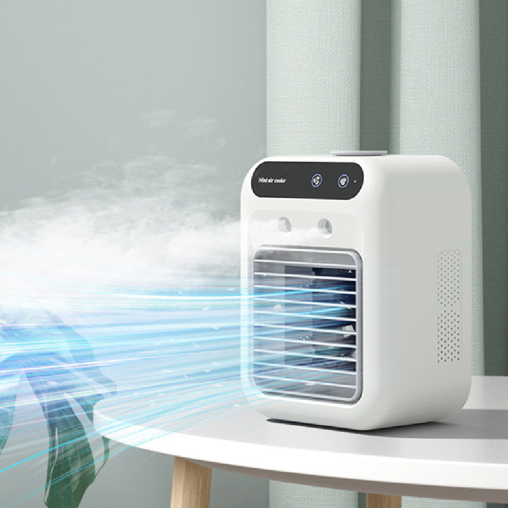 25W Portable Air Cooler Fan - USB Mobile Air Conditioner with Mist Spray
