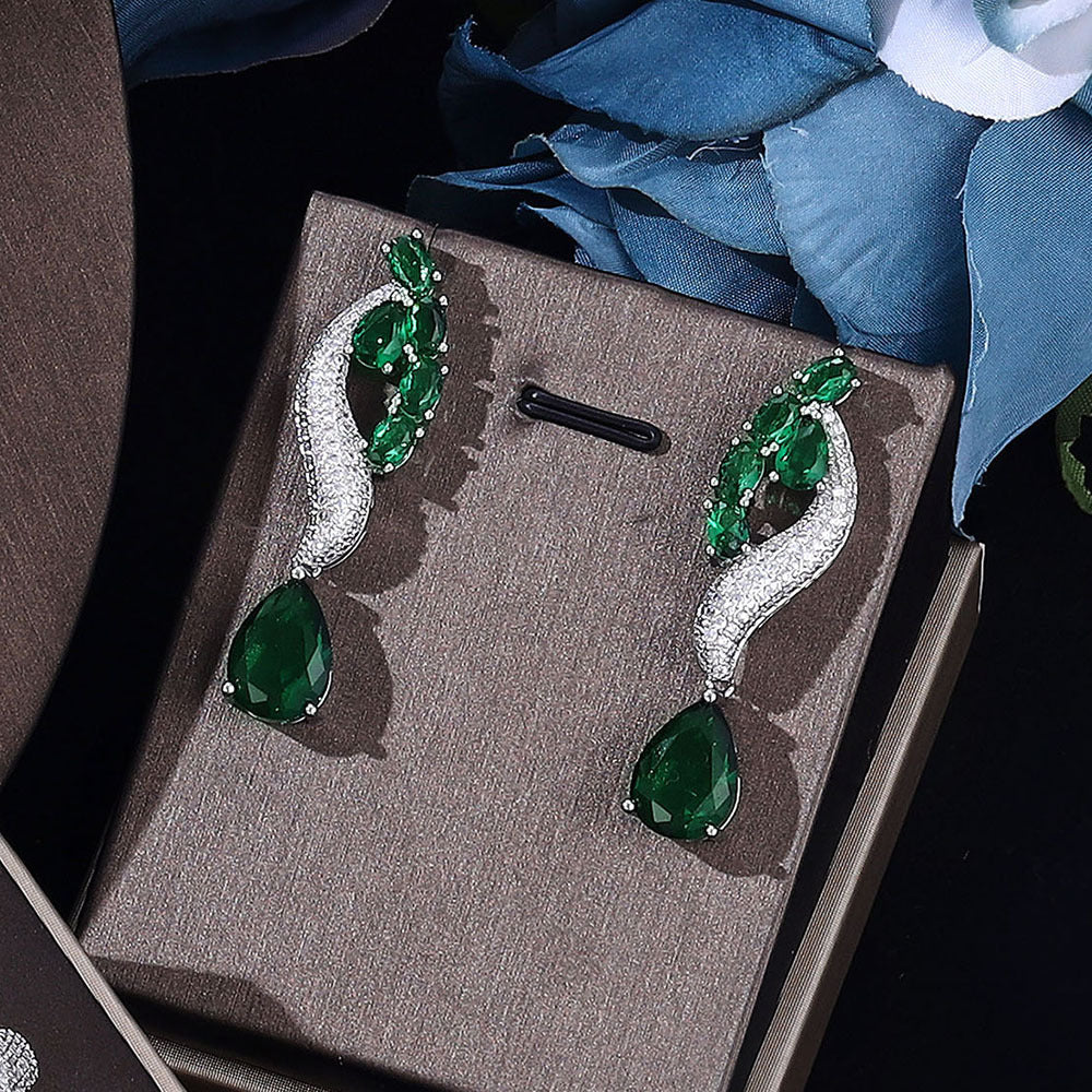 4 Piece Jewelry Set - Necklace Earrings Ring Bracelet