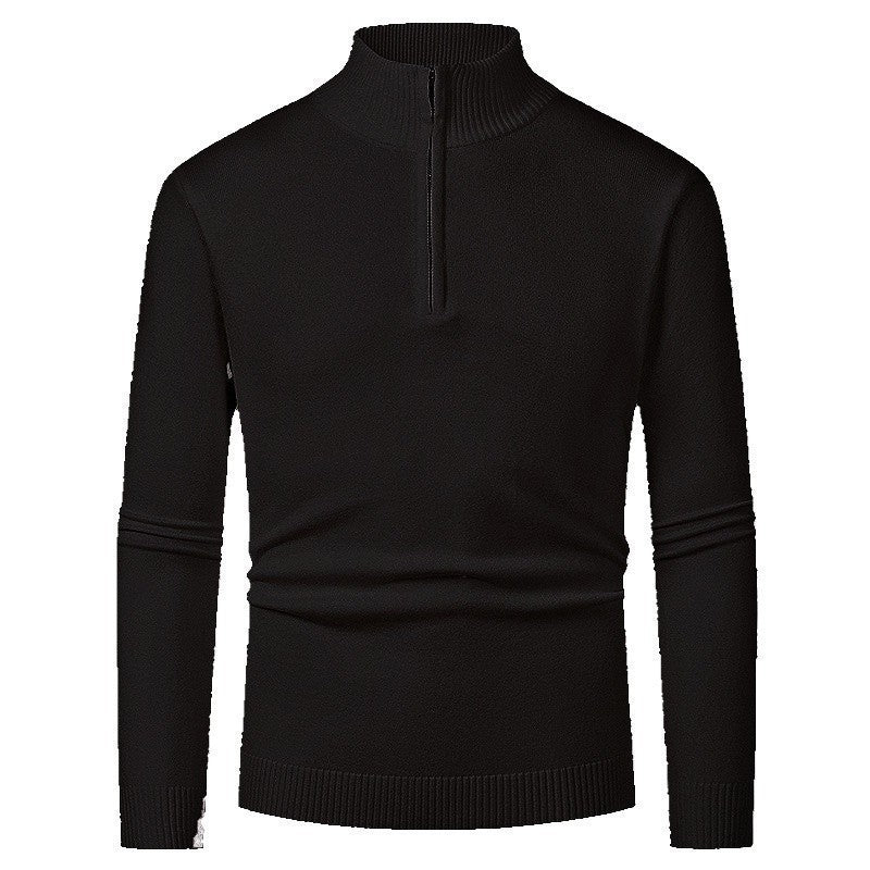 Pull Homme Polo Demi-Zip - Style Fashion Manches Longues