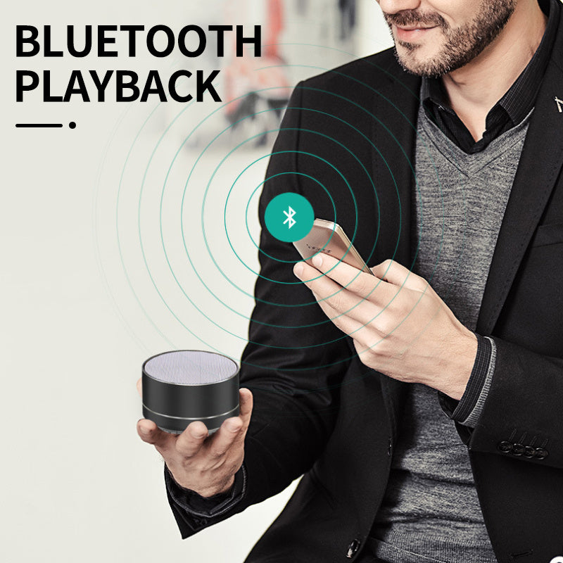 Altavoz Bluetooth portátil A10: mini altavoz inalámbrico con subwoofer y ranura para tarjeta TF