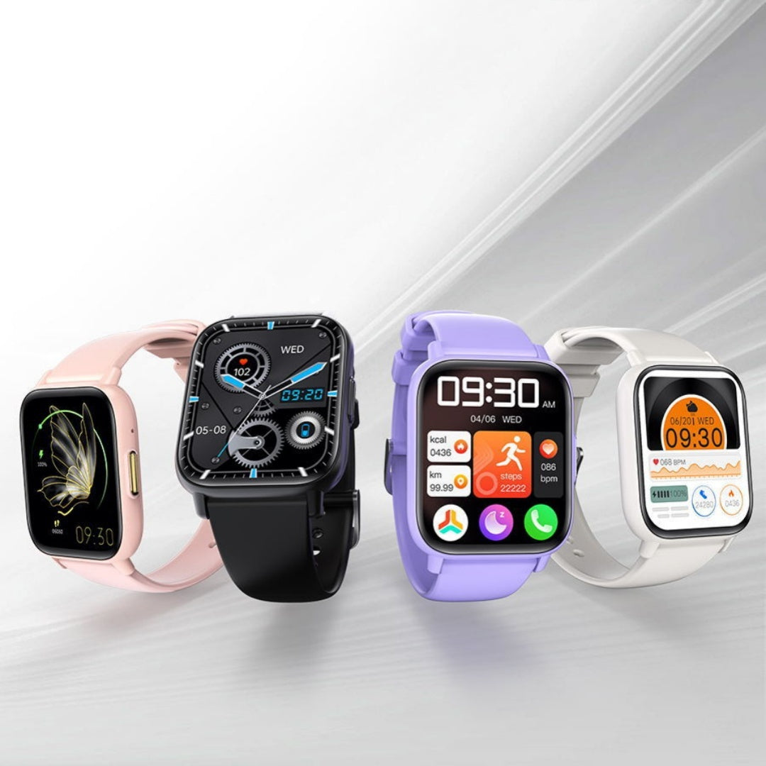 Smart Health Watch - Heart Rate, Oxygen, Temperature, Blood Sugar, Calls