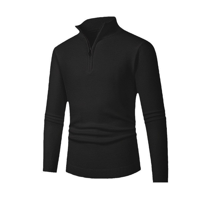 Pull Homme Polo Demi-Zip - Style Fashion Manches Longues