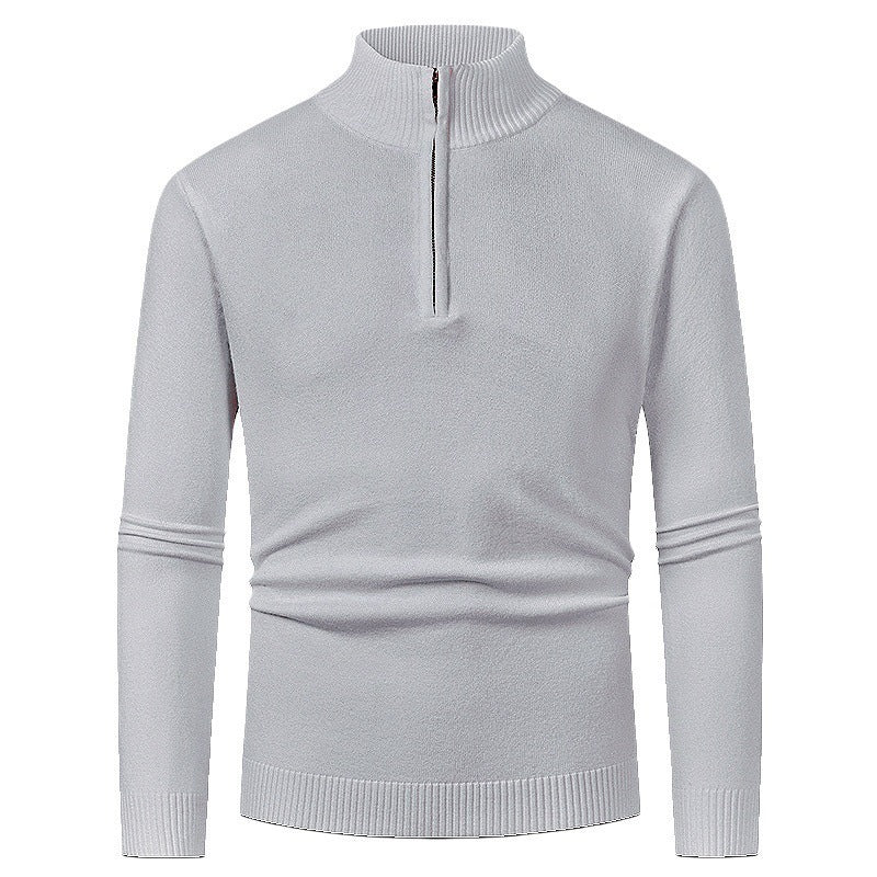 Pull Homme Polo Demi-Zip - Style Fashion Manches Longues