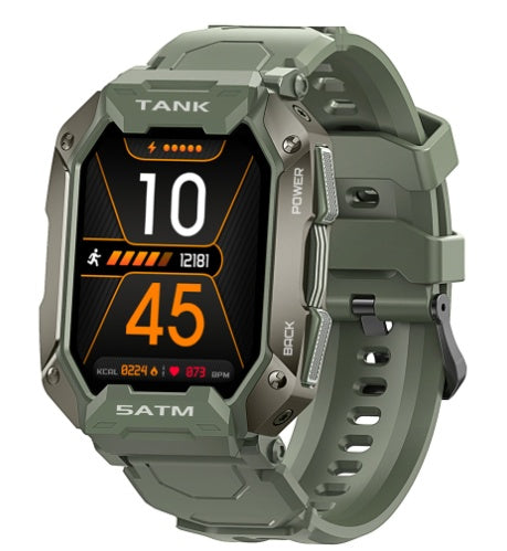 Outdoor Waterproof Smartwatch 5ATM IP69K - Bluetooth Sport