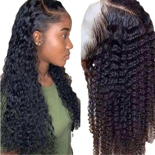 Brazilian Curly Human Hair Wig - Lace Front 150% Density