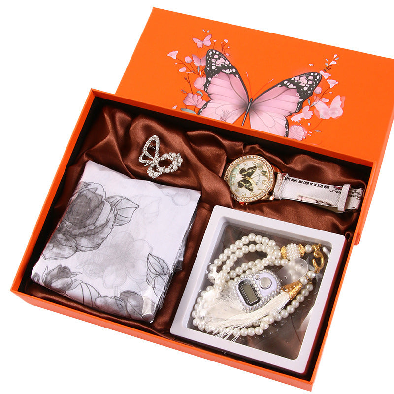 Coffret Cadeau Demoiselle d'Honneur 5-6 Pièces - Ensemble Mariage avec Nœud Élégant