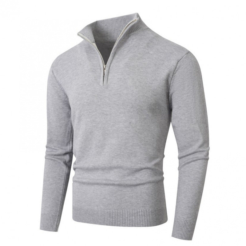 Pull Homme Grande Taille Doublé Polaire - Zip et Col Montant