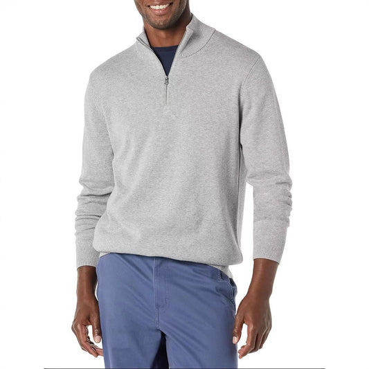 Pull Homme Polo Demi-Zip - Style Fashion Manches Longues