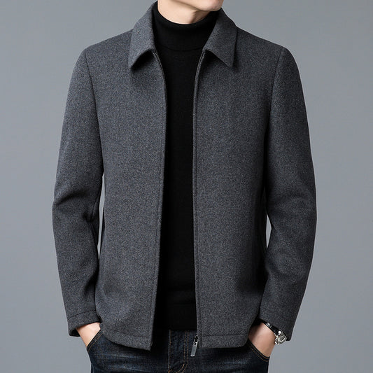 Veste Homme Laine Col Polo - Style Décontracté Élégant