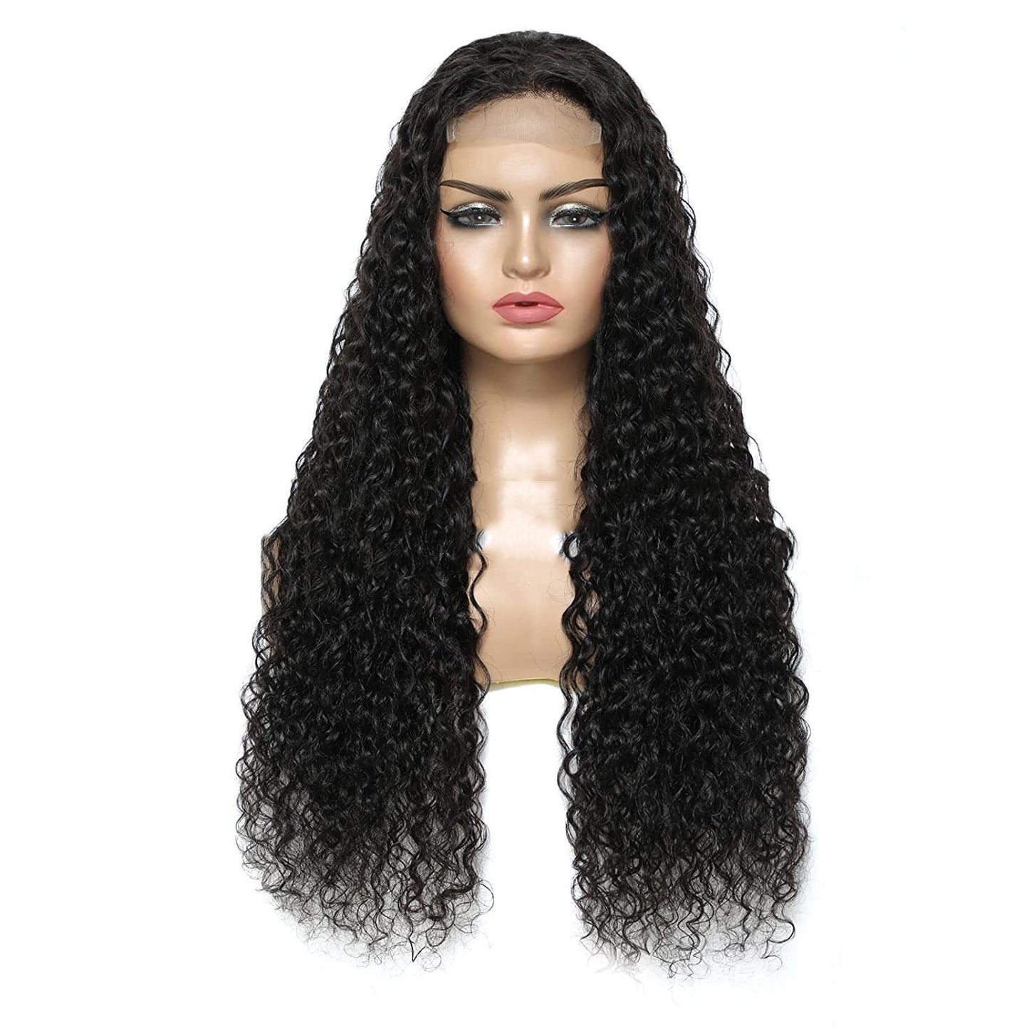 Long Curly Lace Front Wig - High Temperature Fiber 150% Density
