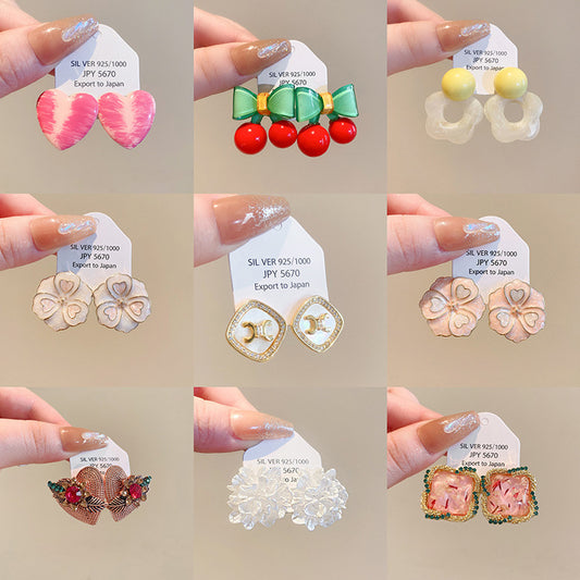 Pendientes de nudo de corazón romántico de 20 g