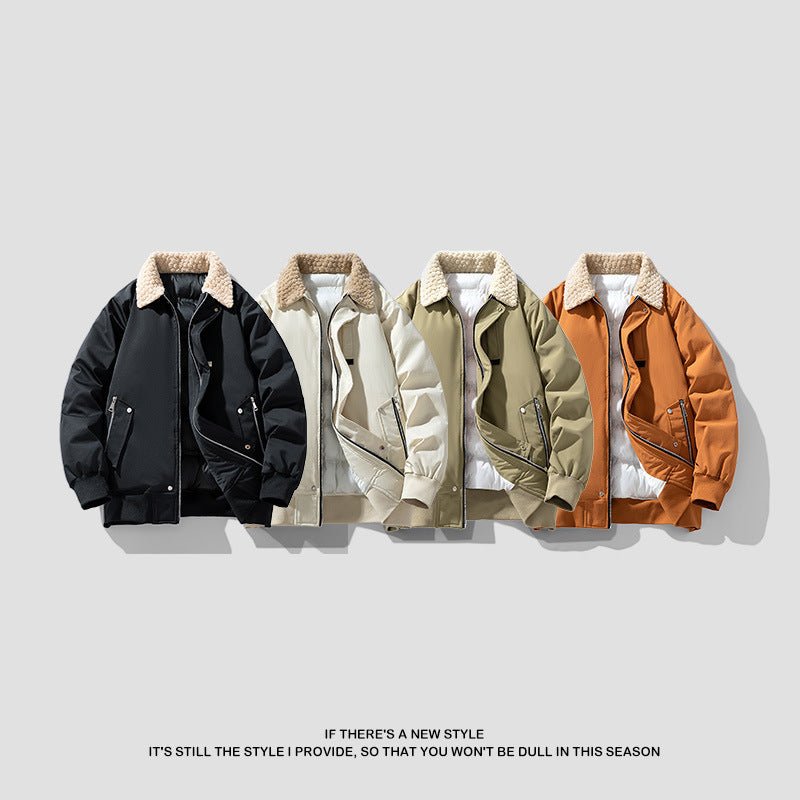 Manteau à Capuche Épais Homme Hiver - Veste Thermique Chaude Cardigan Grande Taille