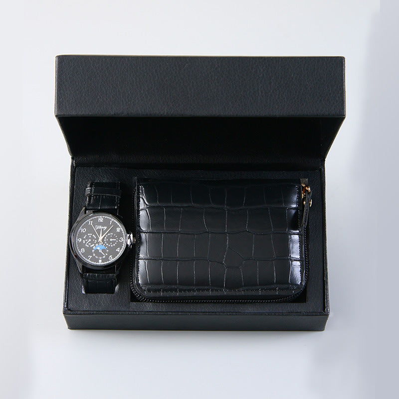 Set de regalo de negocios para hombre - Reloj, joyería y accesorios (4 piezas) | SADJÉ