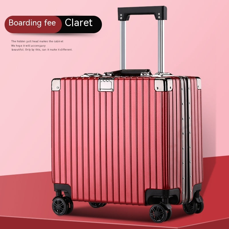 Maleta de cabina rígida de aluminio de 18 a 20 pulgadas - Ruedas TSA