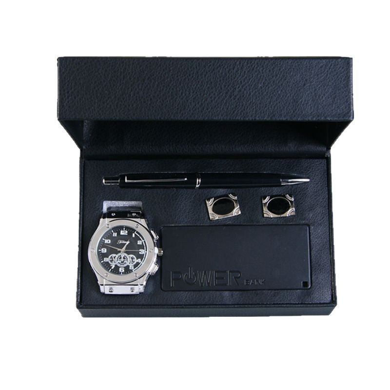 Set de regalo de negocios para hombre - Reloj, joyería y accesorios (4 piezas) | SADJÉ