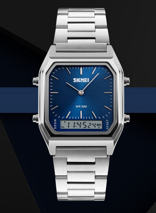 Montre Homme Business Rétro Classique - Bracelet Acier Électronique