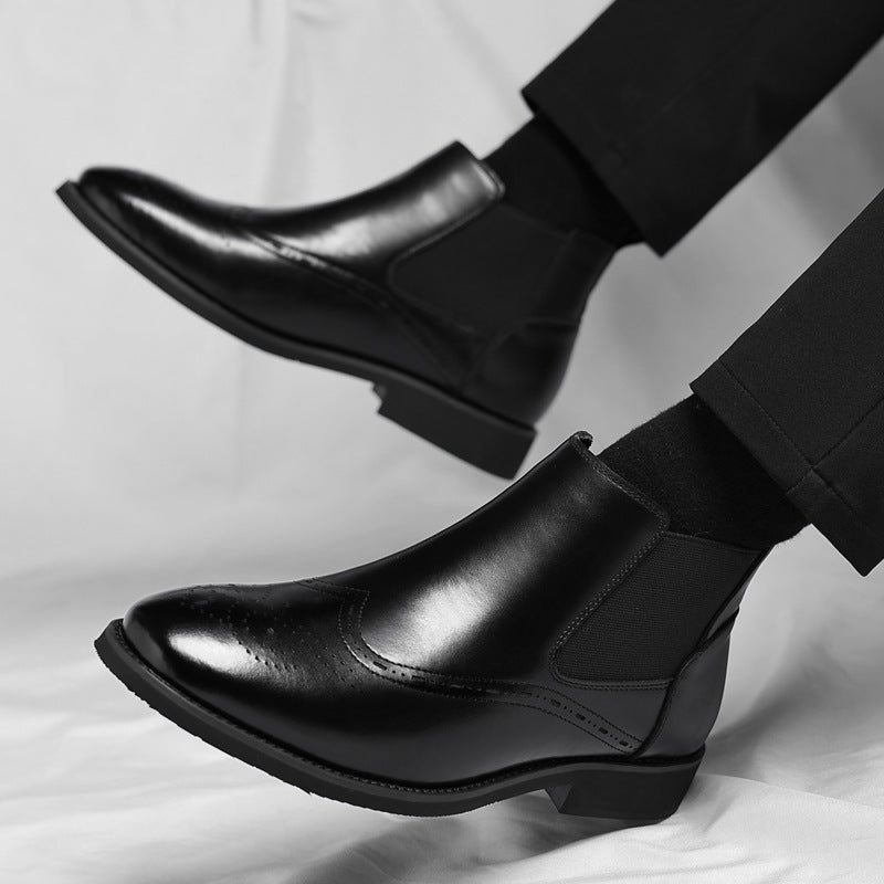 Boots Homme Vintage British Fourrées - Bottines Casual Hiver