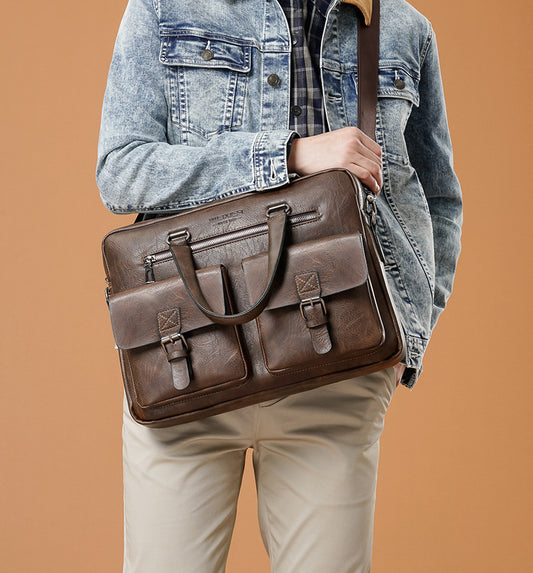Bolso de negocios para ordenador de hombre - Correa de hombro 1020 g