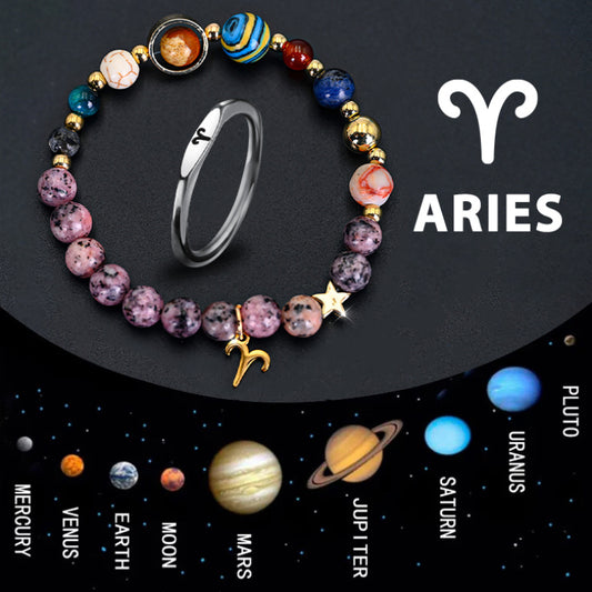 Anillos astrales minimalistas de los 12 signos del zodiaco, 20 g