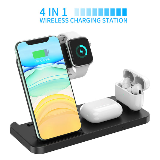 Cargador inalámbrico 3 en 1: universal para teléfono, reloj y auriculares
