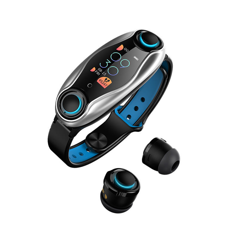 Bluetooth Smart Bracelet with Built-in Earphone - 2-in-1 Smartwatch