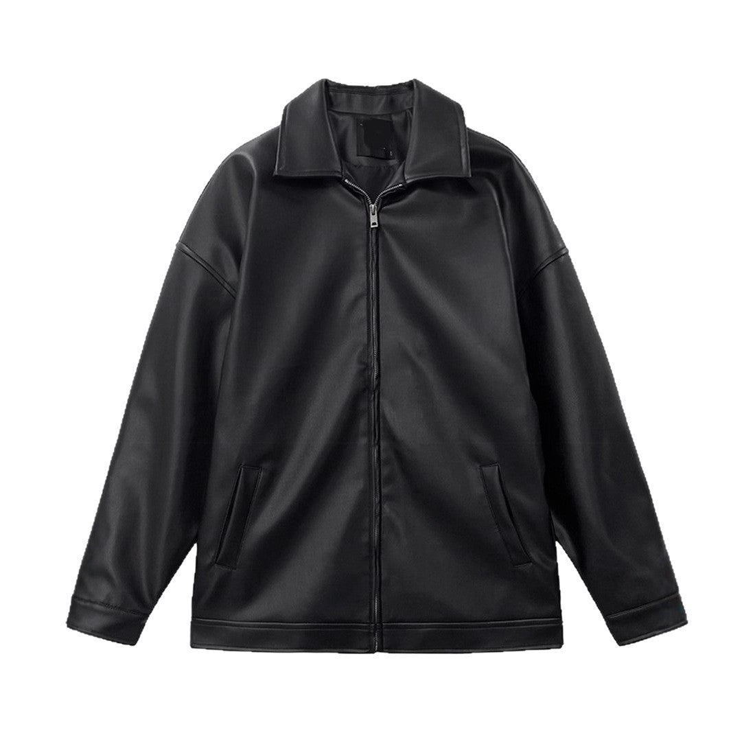 Veste Baseball Homme Cuir - Blouson Teddy Style Coréen Casual Élégant