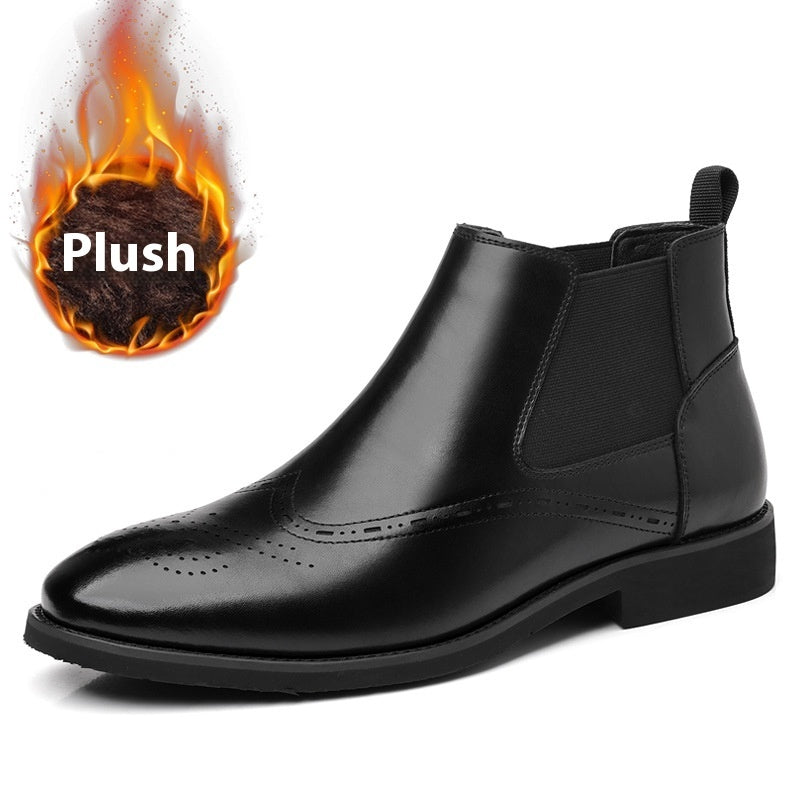 Boots Homme Vintage British Fourrées - Bottines Casual Hiver