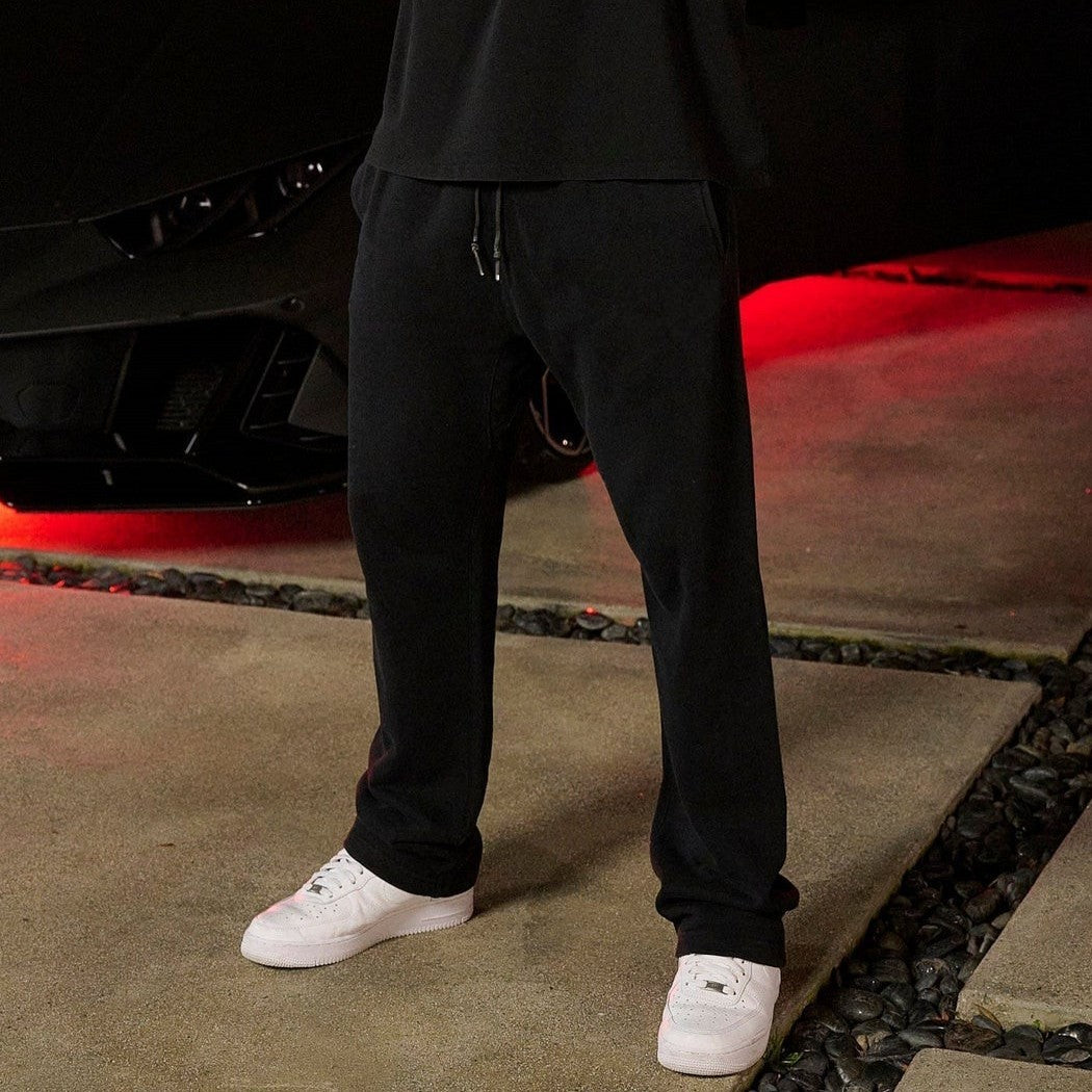 Pantalon Sport Homme Coton - Jogging Large Droit Fitness