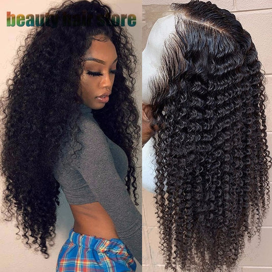 Brazilian Curly Human Hair Wig - Lace Front 150% Density