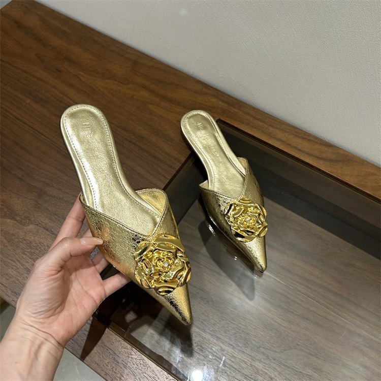 Chaussures à Talons Hauts Femme 2025 - Escarpins Pointus Métalliques Style Européen