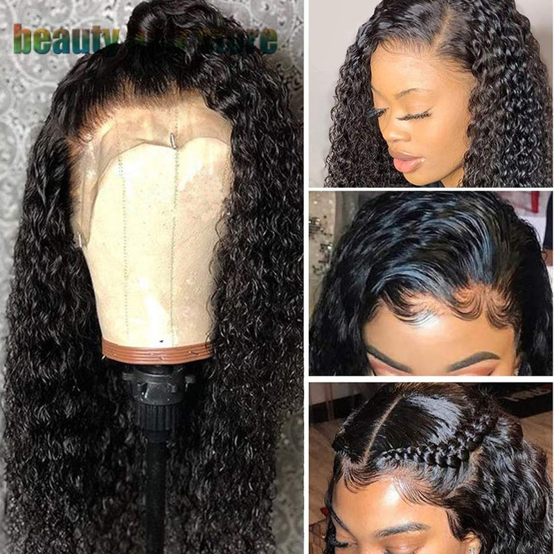 Brazilian Curly Human Hair Wig - Lace Front 150% Density