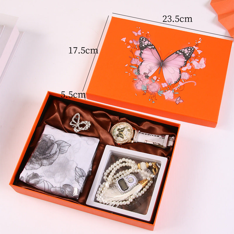 Coffret Cadeau Demoiselle d'Honneur 5-6 Pièces - Ensemble Mariage avec Nœud Élégant