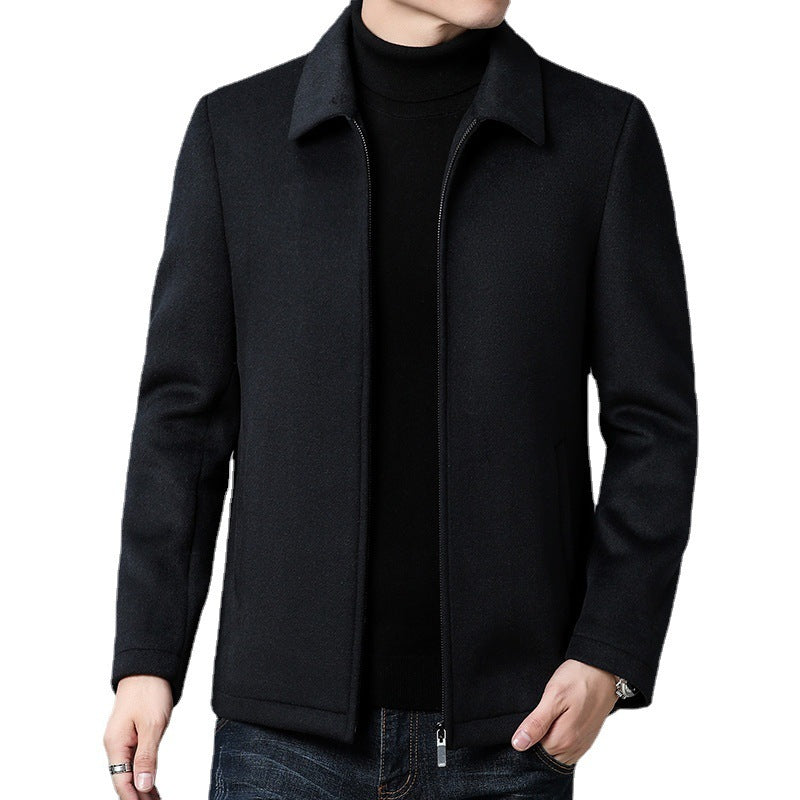 Veste Homme Laine Col Polo - Style Décontracté Élégant
